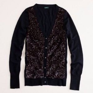 NWOT J. Crew sequined merino wool